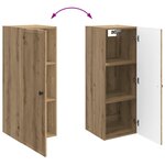 vidaXL Armoire Murale 33 x 34 5 x 90 cm Bois d'ingénierie