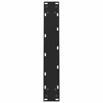 vidaXL Pieds de table à manger Noir 2 pièces 60 x (72-73) cm Acier