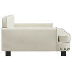 vidaXL Canapé pour enfants crème 90x53x30 cm velours