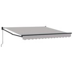 Auvent rétractable manuel vidaXL Gris clair 300x250 cm