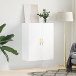 vidaXL Armoire murale blanc 69 5x34x90 cm