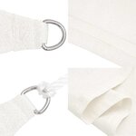 vidaXL Voile d'ombrage 160 g/m² Blanc 5x7 m PEHD