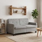 vidaXL Canapé-Lit Gris clair 154 x 94 5 x 80 5 cm Tissu