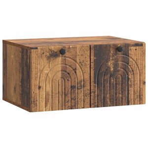 vidaXL Meuble TV mural Bois ancien 59 5 x 41 x 30 cm Bois d'ingénierie