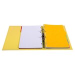 Classeur à levier PVC A4 dos de 50mm. - Jaune x 10 EXACOMPTA