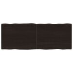 vidaXL Dessus de table bois massif traité bordure assortie