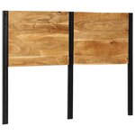 vidaXL Tête de lit 140 cm bois massif d'acacia et fer