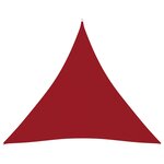 Vidaxl voile de parasol tissu oxford triangulaire 5x5x5 m rouge