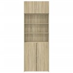 vidaXL Armoire de rangement chêne sonoma 80x42 5x225 cm
