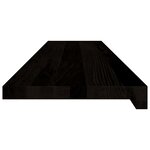 vidaXL Marches d'escalier 12 Pièces marron foncé 110x30x2 cm chêne massif