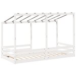 vidaXL Lit pour enfants sans matelas blanc 90x200 cm bois pin massif