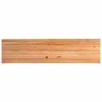 vidaXL Table à manger avec bord naturel 320x80x74 cm bois massif chêne