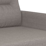 vidaXL Ensemble de canapés 3 Pièces avec coussins Taupe Tissu