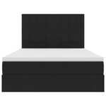 vidaXL Lit avec rangement et matelas Noir 140 x 190 cm Velours
