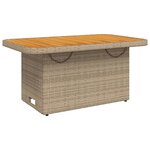 vidaXL Salon de jardin avec coussins 2 Pièces beige résine tressée
