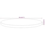 vidaXL Dessus de table Ø40x3 8 cm rond bois massif d'acacia