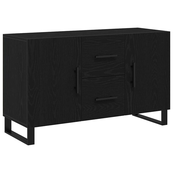 Buffet vidaXL Noir Chêne 100x36x60 cm Bois d'ingénierie