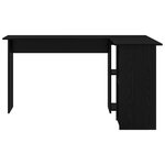vidaXL Bureau en chêne noir Chêne noir Bois d'ingénierie Moyen