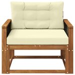 vidaXL Sofa de milieu extérieur Bois d'Acacia Massif Naturel