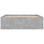 vidaXL Cadre de lit gris béton 120x200 cm