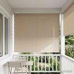 vidaXL Store enrouleur Protection UV Beige 180 x 140 cm Polyester