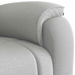 vidaXL Fauteuil de massage inclinable gris nuage tissu