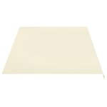 vidaXL Tissu de remplacement pour auvent Crème 5x3 5 m