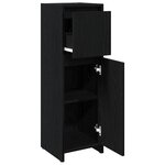 vidaXL Meuble de Salle de Bain avec tiroir Chêne noir 30 x 30 x 95 cm