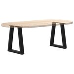 vidaXL Pieds de table basse en forme de V 2 pièces Noir 28 x (42-43 3) cm Acier