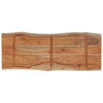 vidaXL Dessus de table 100x40x2 5 cm rectangulaire bois massif acacia
