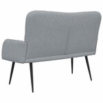 vidaXL Sofa 2 places Gris clair 115 x 61 x 87 cm Tissu
