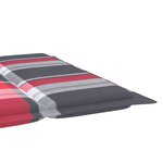 vidaXL Chaise longue de jardin avec coussin Bois d'acacia solide