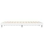vidaXL Cadre de lit sans matelas blanc brillant 140x190 cm