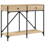 vidaXL Table console chêne sonoma 100x39x78 5 cm bois d'ingénierie
