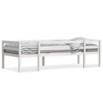 vidaXL Cadre de lit pour enfants blanc 80x200 cm bois de pin massif