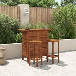 vidaXL Table de bar 110 x 50 x 105 cm Bois d'acacia massif