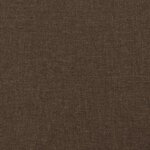 vidaXL Sommier à lattes de lit et matelas marron foncé 120x190cm tissu