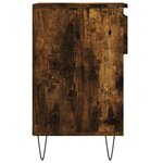 vidaXL Armoire à chaussures Chêne fumé 102x36x60 cm Bois d'ingénierie