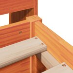 vidaXL Cadre de lit sans matelas cire marron 140x200cm bois pin massif
