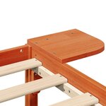 vidaXL Cadre de lit Marron cire Marron cire