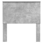 vidaXL Tête de lit Gris béton 100 cm Bois d'ingénierie