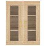vidaXL Armoire murale chêne sonoma 69 5x34x90 cm