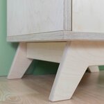 Meuble de rangement NABOSKY blanc 1x1