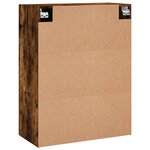 vidaXL Armoire murale chêne fumé 69 5x34x90 cm