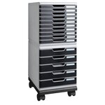 Set À Roulettes Pour Modulos Roller Set Office - Noir - Exacompta