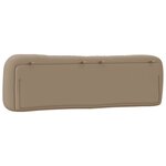 vidaXL Coussin de tête de lit Hvar cappuccino 180 cm similicuir