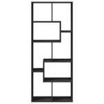vidaXL Étagère séparatrice de pièce noir 67x25x161 5 cm