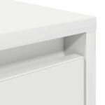 vidaXL Table basse avec tiroirs blanc 70 5x70x40 cm