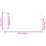 vidaXL Auvent latéral rétractable de patio 140 x 300 cm Rouge