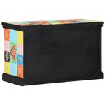 vidaXL Meuble TV Multicolore 80 x 35 x 50 cm Bois de manguier massif